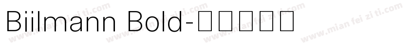Biilmann Bold字体转换